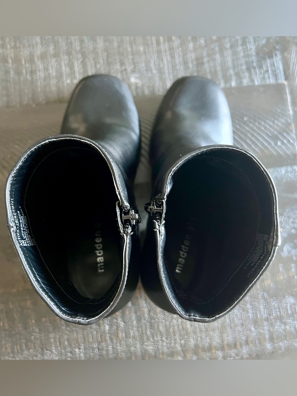 Madden Girl Activatte Black Platform Ankle Boots Womens 8 Chunky Y2K Goth - Picture 5 of 7